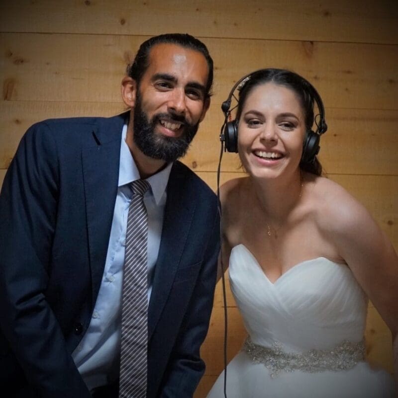 DJ Umberto Lillo avec mariée aux platines